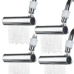 ENERGY PLUS - Set x4 adaptador grifo 4en1 giratorio rectangul