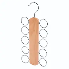 JUST HOME COLLECTION - Gancho para 10 Pañoletas en Madera y Metal