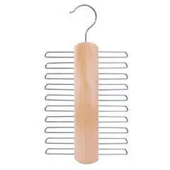 JUST HOME COLLECTION - Corbatero madera metal 20 corbatas