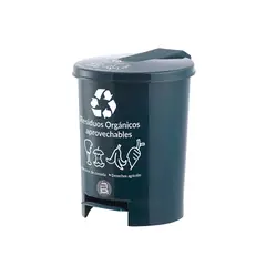 VANYPLAS - Caneca Plástica 12 Litros Verde-Ordinarios Con Pedal