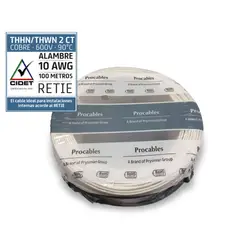 PROCABLES - Alambre N10 100M Blanco