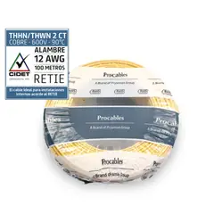 PROCABLES - Alambre #12 100 Metros Amarillo