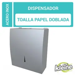 KLEINE WOLKE - Dispensador de Toallas de Papel en Z Acero Inoxidable de 27x27x10 cm