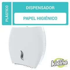 KLEINE WOLKE - Dispensador De Papel Higiénico Plástico Blanco De 30X27X10 Cm