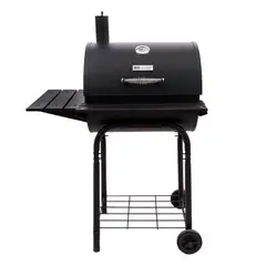 CHAR BROIL - Asador a carbón con ahumador con bandeja con tapa 89x125cm char-broil