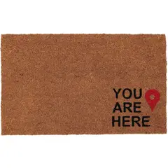 JUST HOME COLLECTION - Tapete Entrada You Are Here 45x75