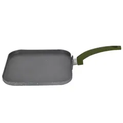 JUST HOME COLLECTION - Plancha en Aluminio Antiadherente 26cm Marbel Gris Libre de PFOA Apto para Inducción
