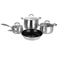 undefined - Batería de Cocina Acero Inoxidable 7 Piezas