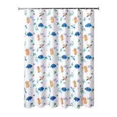 JUST HOME COLLECTION - Cortina Baño Poliéster Dinos 178x180 cm