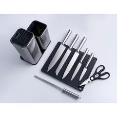 undefined - Set 9 Piezas Cuchillos Acero Inoxidable