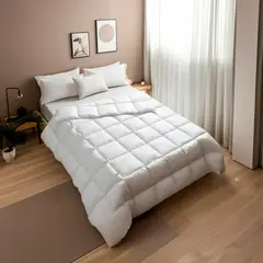 JUST HOME COLLECTION - Plumón Pluma 270x240 cm Extradoble Blanco