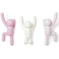 UMBRA - Setx3 Ganchos Buddy Rosa/Blanco