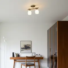 undefined - Lámpara Techo New Aluminio 2 Luces E27