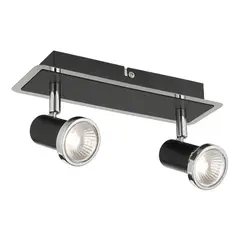 JUST HOME COLLECTION - Barra Stylo 2 Luces Gu10 Negro