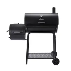 MR BEEF - Asador a carbón con ahumador con bandeja 115x68cm