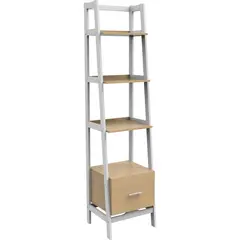 HOMY - Biblioteca Home con Cajon 38x44x178cm Negro