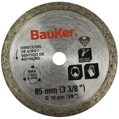 BAUKER - Disco Diamantado Continuo 85mm