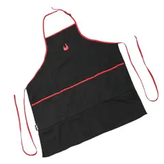 CHAR BROIL - Delantal Parrillero BBQ Negro/Rojo