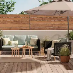 undefined - Juego De Terraza Sala Exterior Madera 5 Piezas Simos