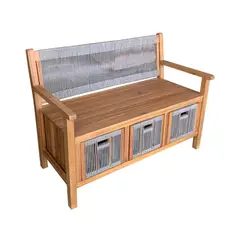 undefined - Banco Exterior Organizador Acacia/Cinta Just Home Collection