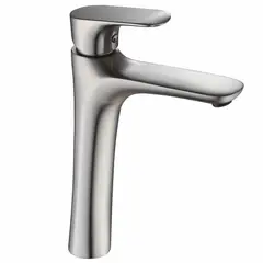 SENSI DACQUA - Grifería Lavamanos Monocontrol Alta Brush Gold Vittorio