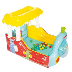 FISHER PRICE - Tren Inflable Con Bolas Colores 132 x 94 x 89 cm