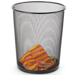 JUST HOME COLLECTION - Papelera Oficina Malla Negra