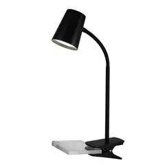 JUST HOME COLLECTION - Lámpara Escritorio LED Pinza Kiss Negro