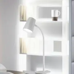 JUST HOME COLLECTION - Lámpara Escritorio LED Pinza Kiss Blanco