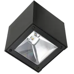 JUST HOME COLLECTION - Aplique Solar LED Cubik Luz Cálida Negro