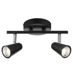 JUST HOME COLLECTION - Barra Nali 2 Luces Gu10 Negro