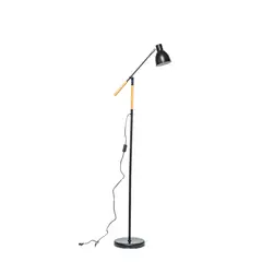 JUST HOME COLLECTION - Lámpara De Pie Luxy 1 Luz E27 Negro