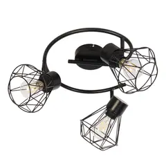 JUST HOME COLLECTION - Barra Red Grades 3 Luces 27 Negro