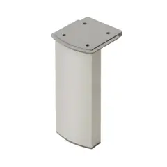 FIXSER - Pata Curva Aluminio 100mm Anod. Mate