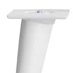 undefined - Pata Madera Conica 150 Mm Blanca Inclinada