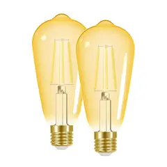 DAIRU - Set de 2 Pera LED Fil St64 E27 Am