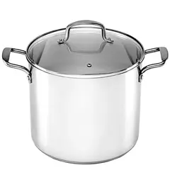 undefined - Olla Acero Inoxidable Largo 26cm Tapa Vidrio