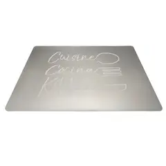undefined - Individual PVC Letra Gris