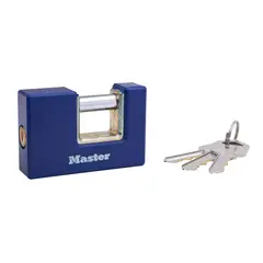 MASTERLOCK - Candado Con Arco Recto 75 Mm