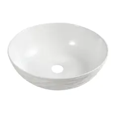SENSI DACQUA - Lavamanos de Sobreponer Wavy Glossy Blanco 42x42x14 Cm