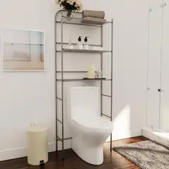 SENSI DACQUA - Repisa Sobre Sanitario Metal Cromo