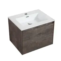 SENSI DACQUA - Mueble De Baño Slim 59.2x47.4x46 Cm 1 Cajón Doble Con Lavamanos