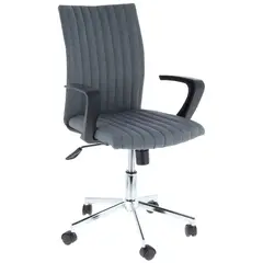 JUST HOME COLLECTION - Silla de Escritorio Salford Ejecutiva Giratoria Gris