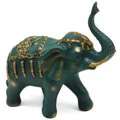 undefined - Figura Elefante Verde 21X24 Cm