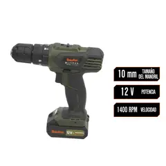 BAUKER - Combo Taladro Percutor 3/8 Pulgadas 12v Con 29 Accesorios + Carro Portaherramientas 25 Pulgadas