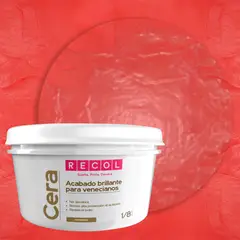 RECOL - Cera para Veneciano Uso Interior Neutra 1/8 galón