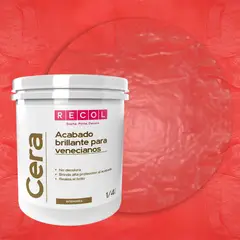 RECOL - Cera para Veneciano Uso Interior Neutra 1/4 galón