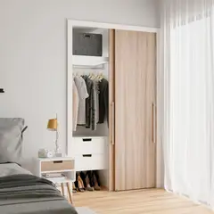 DUCASSE - Riel Closet Colgante 2mt U-20 Galvanizado Industrial