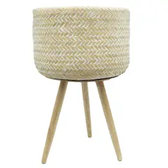 JUST HOME COLLECTION - Matera Bambú Redonda Pucusana 30x40cm Beige