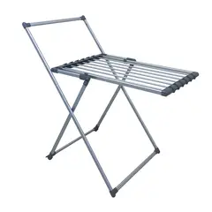 KLEINE WOLKE - Tendedero de Piso Plegable Plástico Gris 114X63X108cm Aluminio Peso máximo soportado 9 kg
